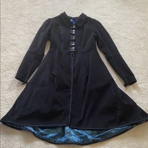 Victorian vintage black coat